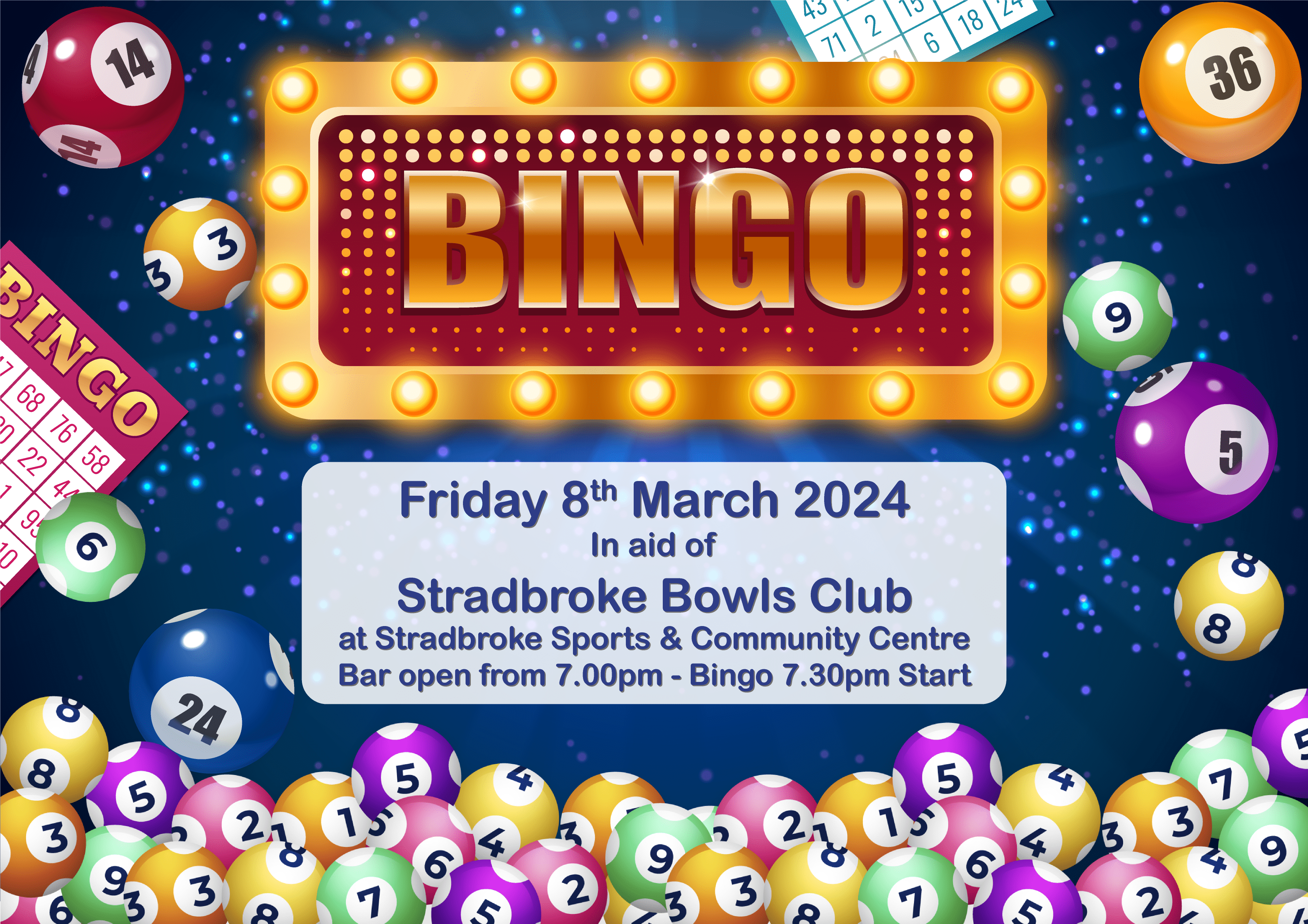 Prize Bingo - in aid of Stradbroke Bowls CLub